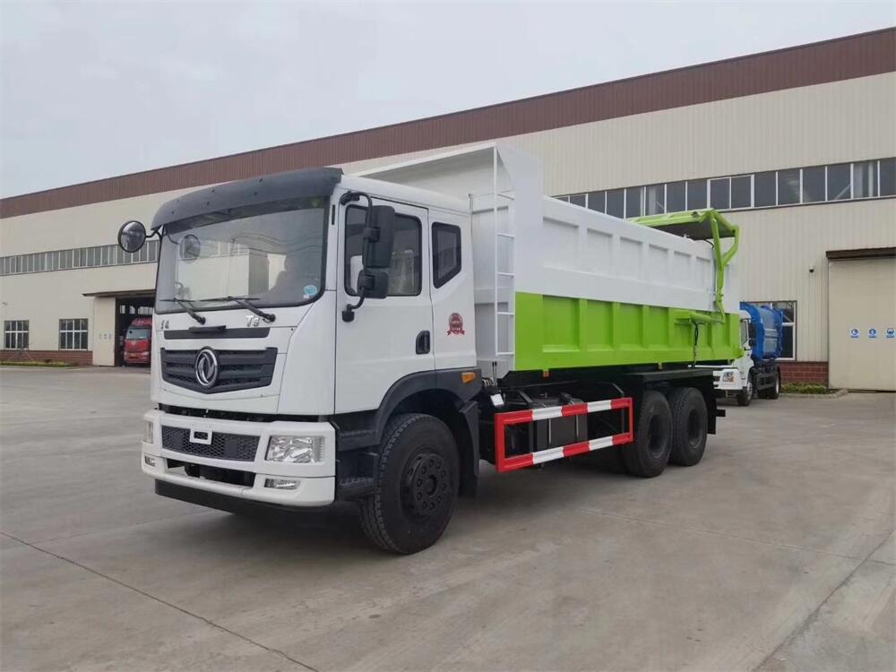 對(duì)接式垃圾車-東風(fēng)T5華神25方后雙橋?qū)邮嚼? class=